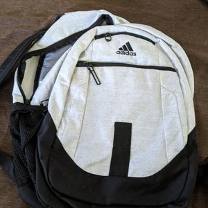 Adidas Prime backpack, light grey with black trim